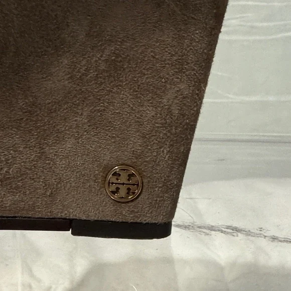 Tory Burch Brown Wedge Ankle Boots in Brown Suede Size 10 - Picture 7 of 8